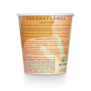 Coconut + Chill Candle Refill Kit