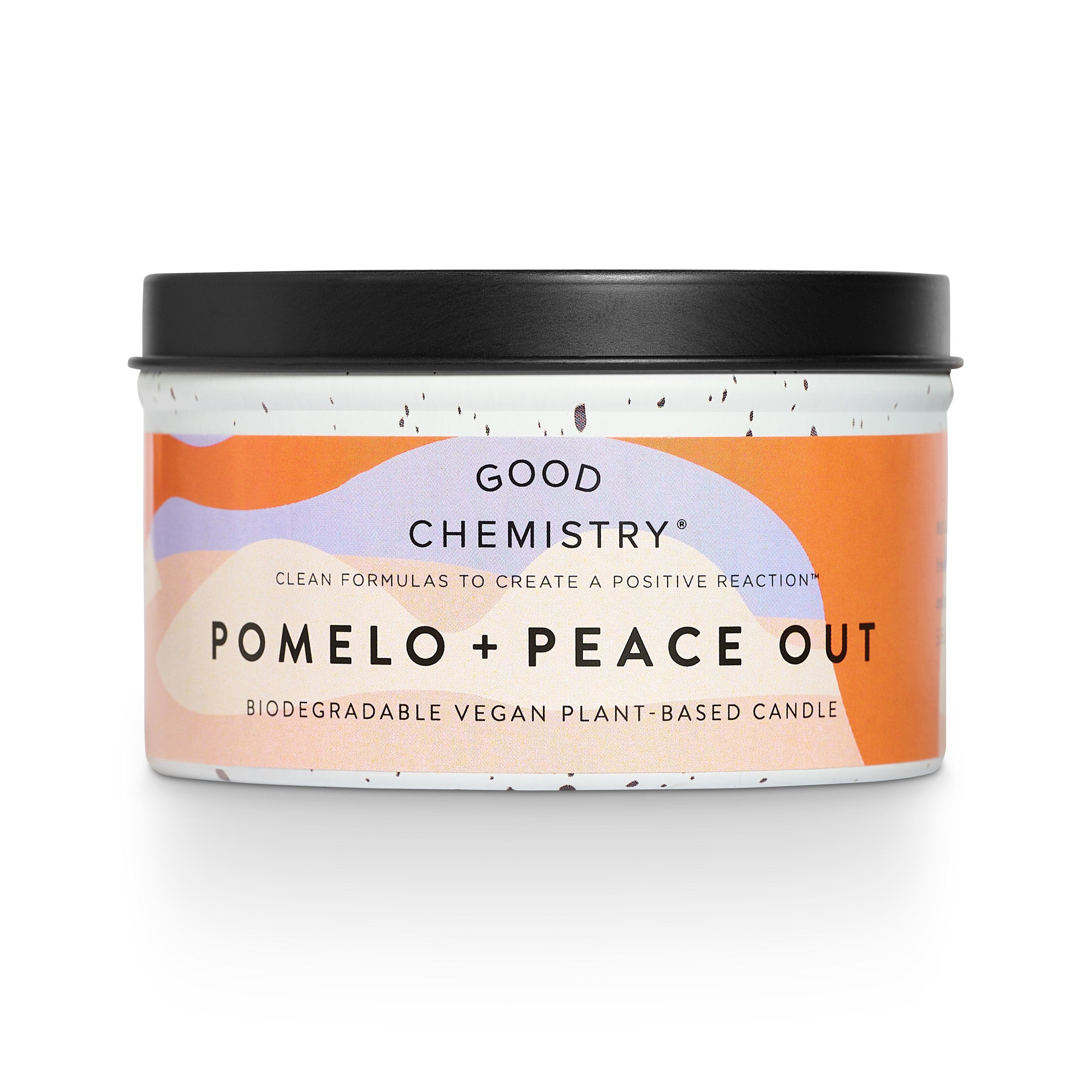 Pomelo + Peace Out PlantBased Vegan Recyclable Candle Tin Good Chemistry