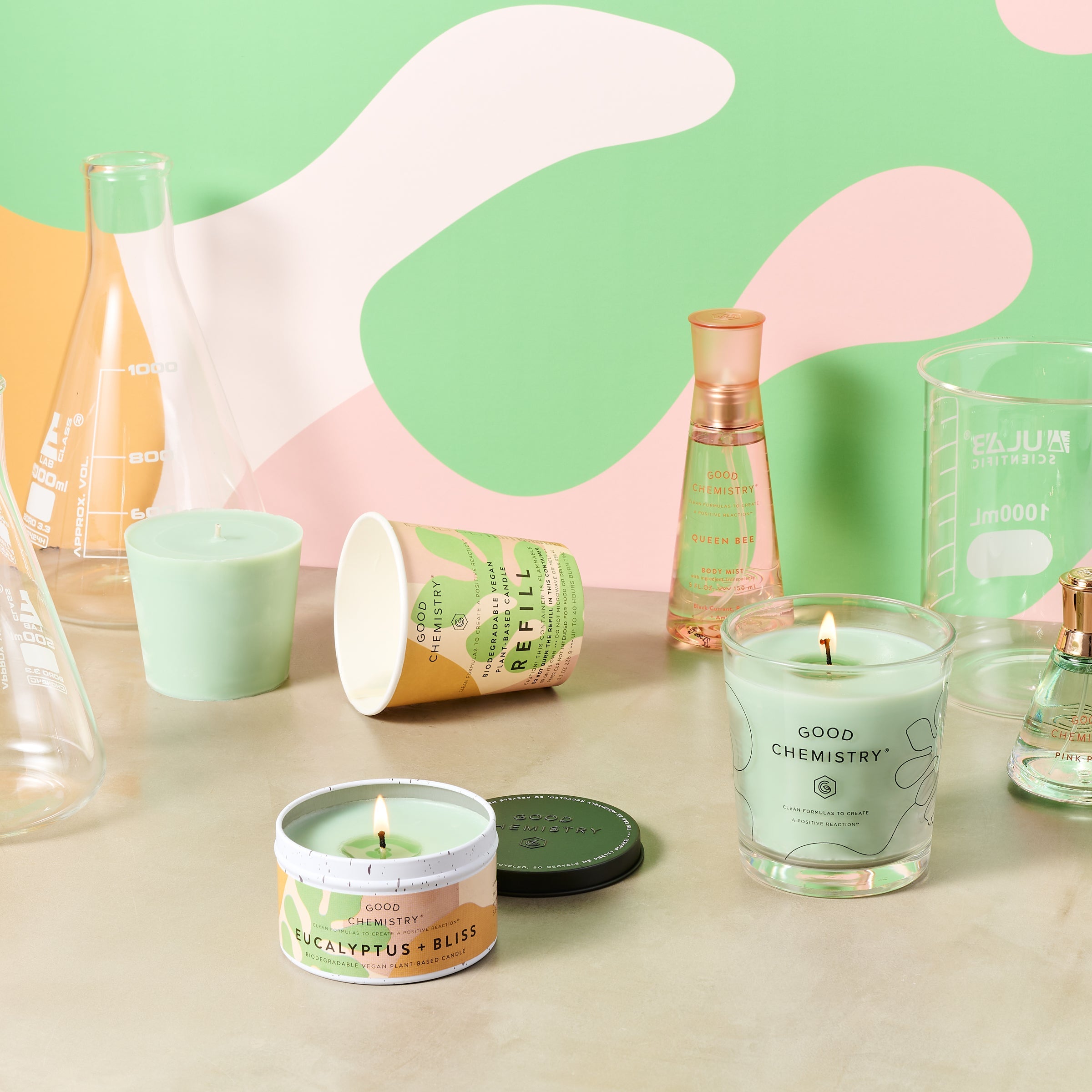 Eucalyptus + Bliss Candle Refill Kit