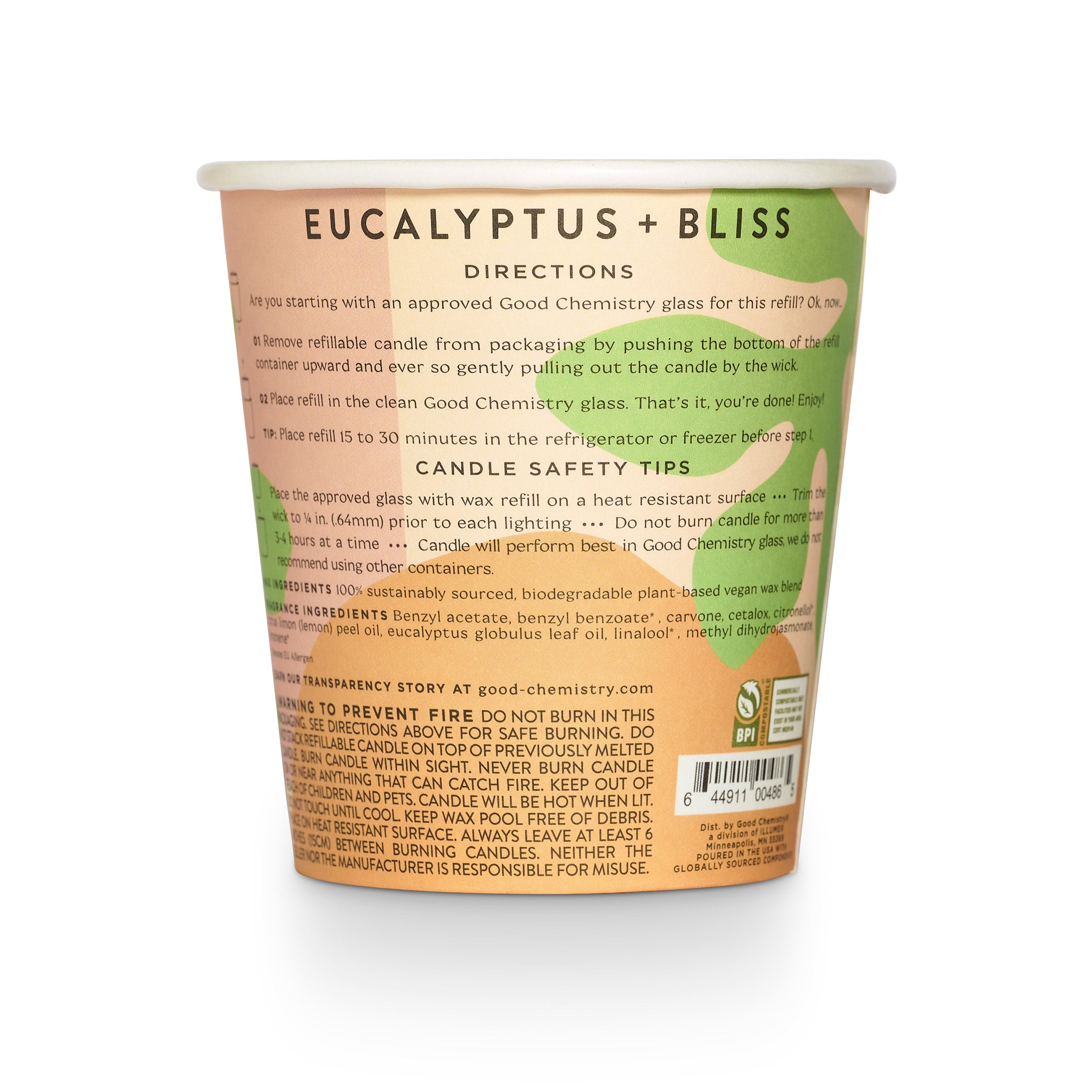 Eucalyptus + Bliss Candle Refill Kit