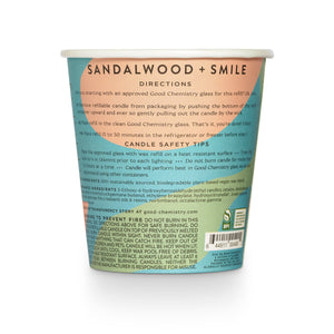 Sandalwood + Smile Plant-Based Candle Refill Kit