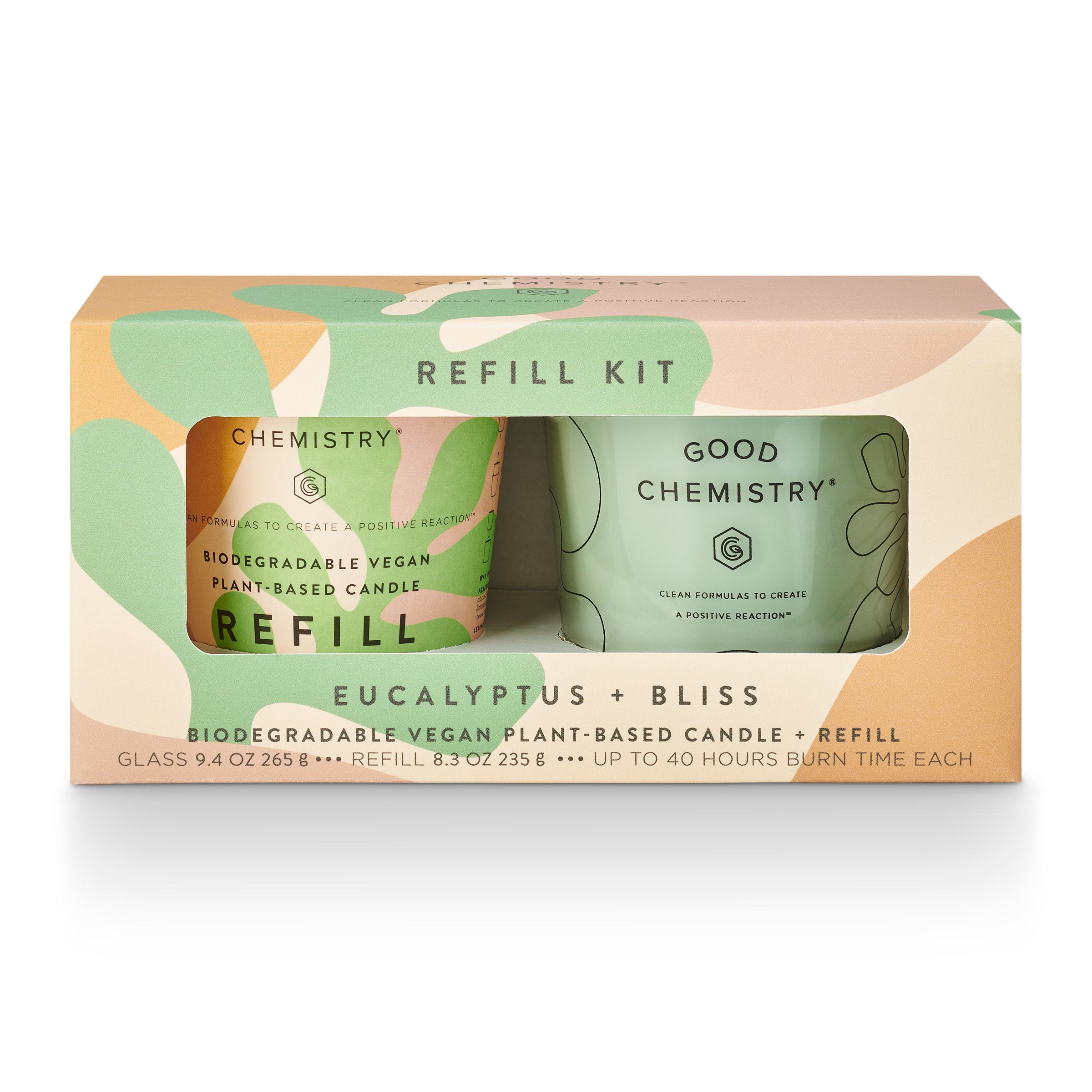 Eucalyptus + Bliss Candle Refill Kit