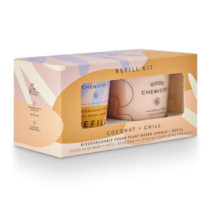 Coconut + Chill Plant-Based Candle Refill Kit