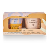 Coconut + Chill Plant-Based Candle Refill Kit