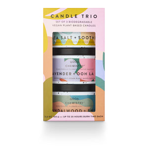 Recyclable Tin Candle Trio