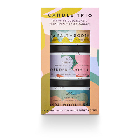 Recyclable Tin Candle Trio