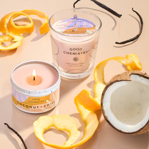 Coconut + Chill Reusable Glass Candle
