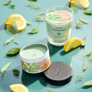 Eucalyptus + Bliss Recyclable Tin Candle