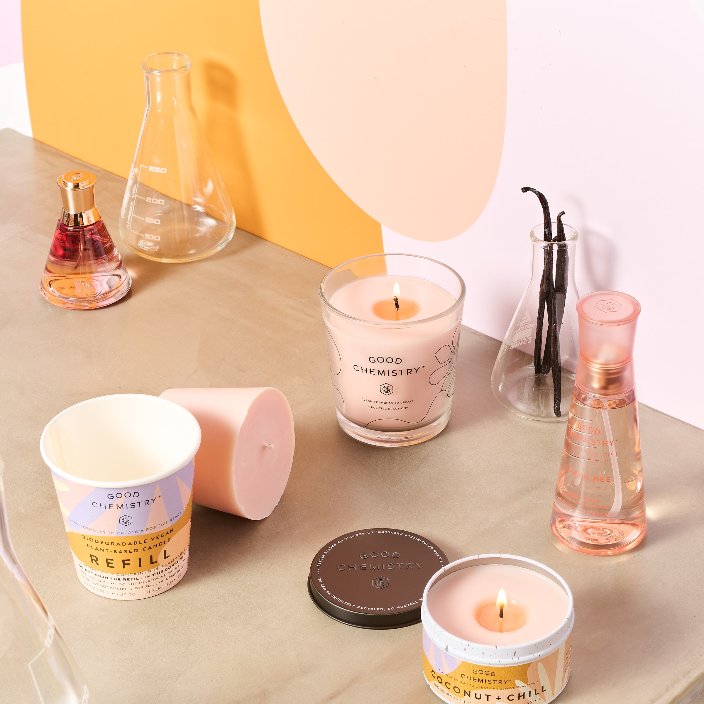 Coconut + Chill Reusable Glass Candle