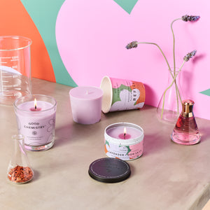 Lavender + Ooh La La Reusable Glass Candle