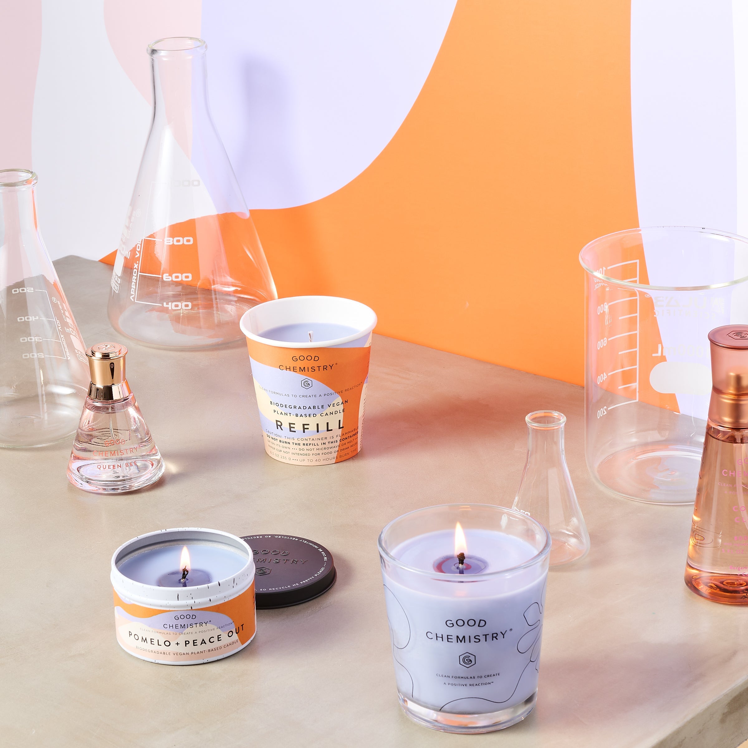 Pomelo + Peace Out Biodegradable Candle Refill