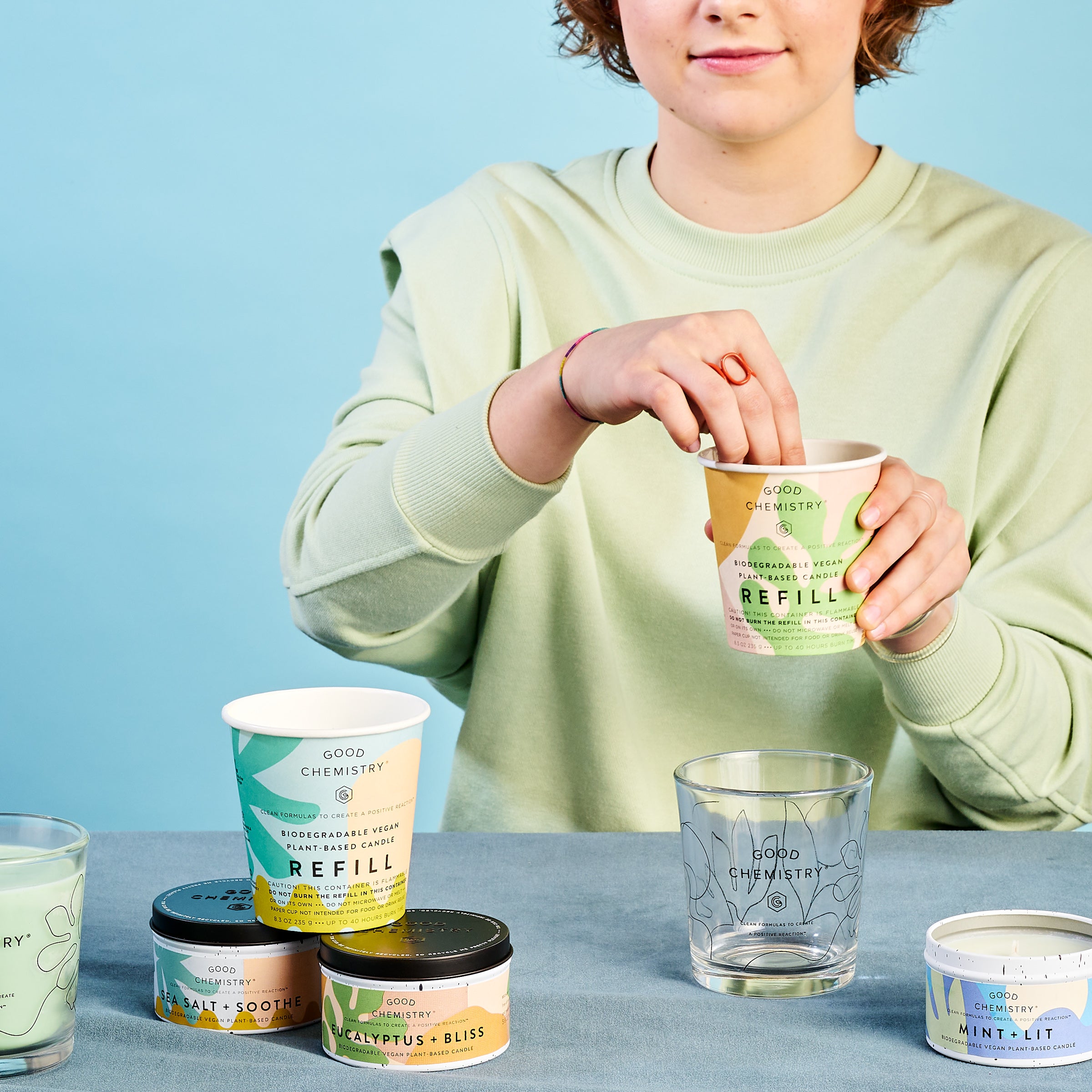 Eucalyptus + Bliss Biodegradable Candle Refill