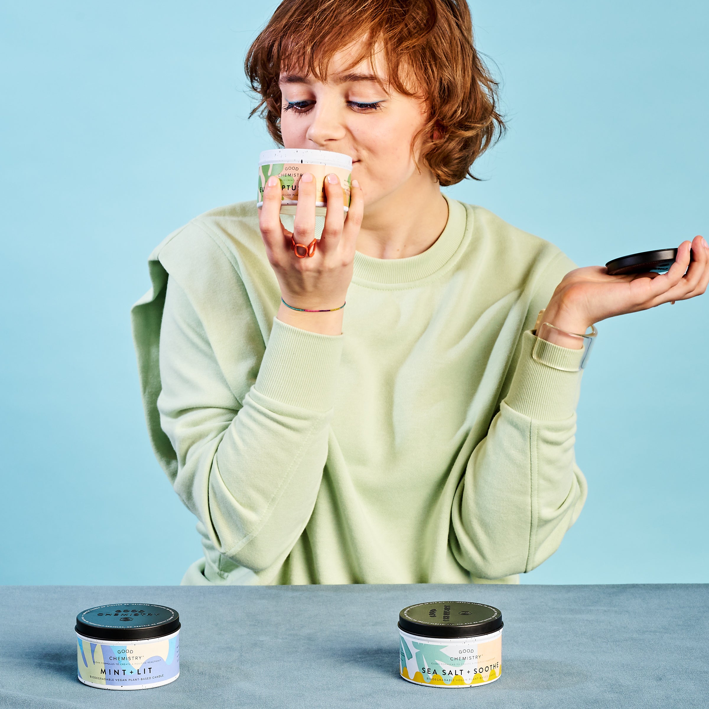 Mint + Lit Recyclable Tin Candle