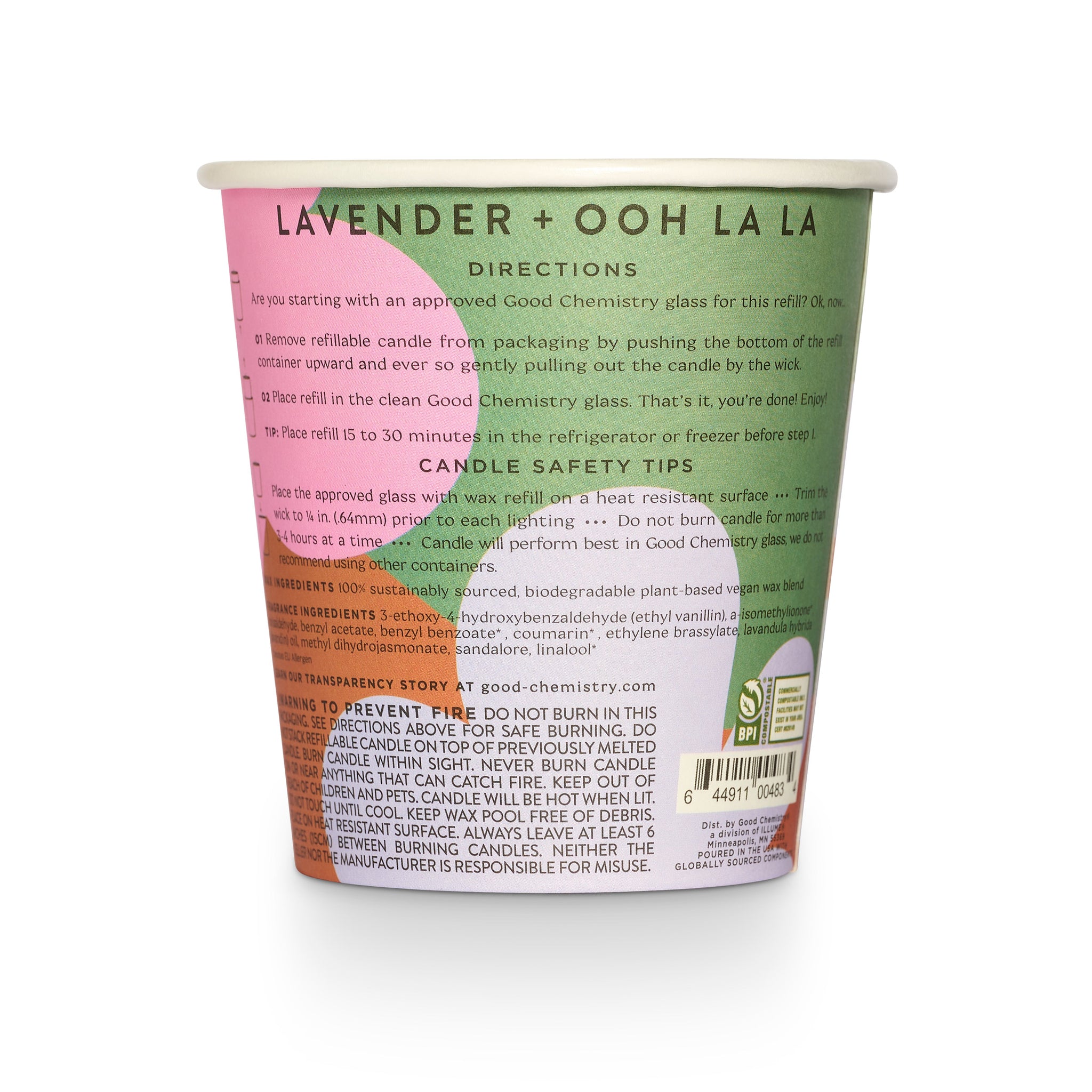 Lavender + Ooh La La Biodegradable Candle Refill