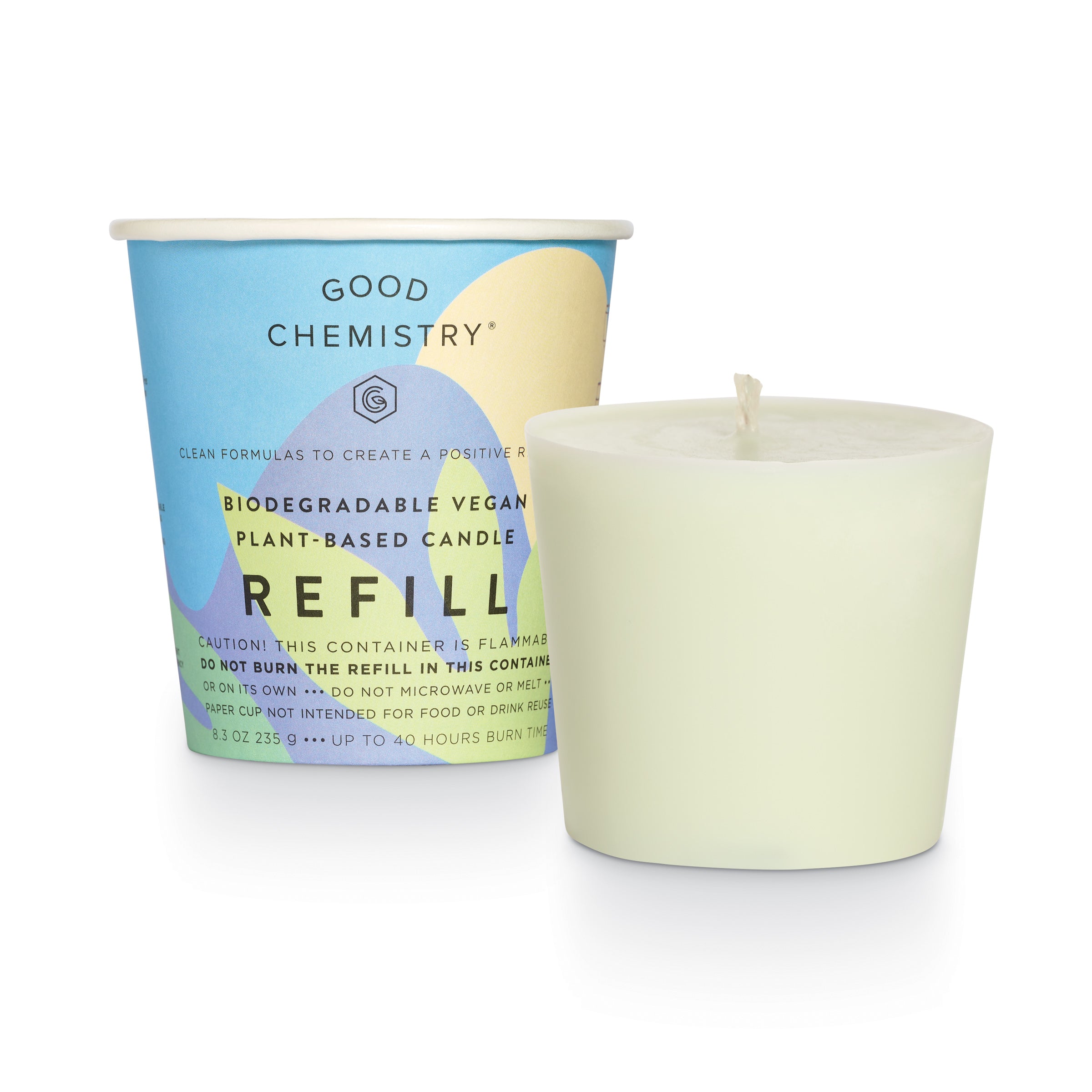 Mint + Lit Biodegradable Candle Refill Good Chemistry