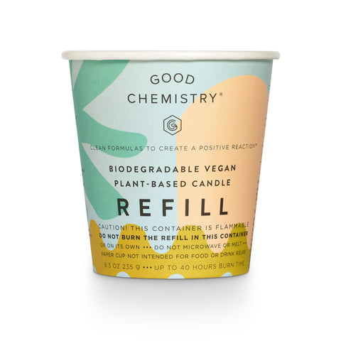 Sea Salt + Soothe Biodegradable Plant-Based Vegan Candle Refill – Good
