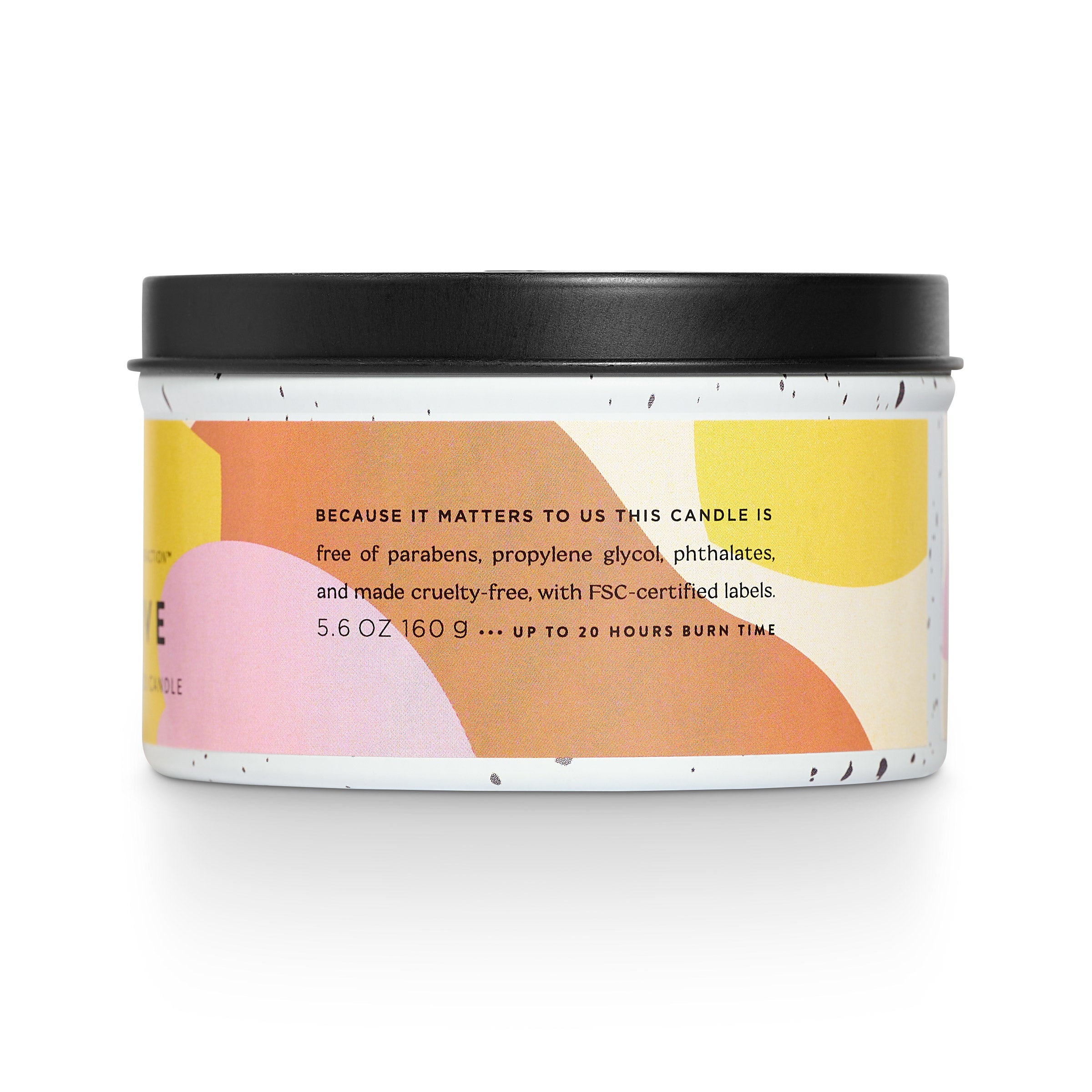 Lemon + Love Recyclable Tin Candle