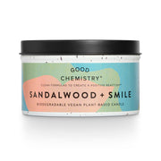 Sandalwood + Smile Recyclable Tin Candle