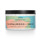 Sandalwood + Smile Recyclable Tin Candle