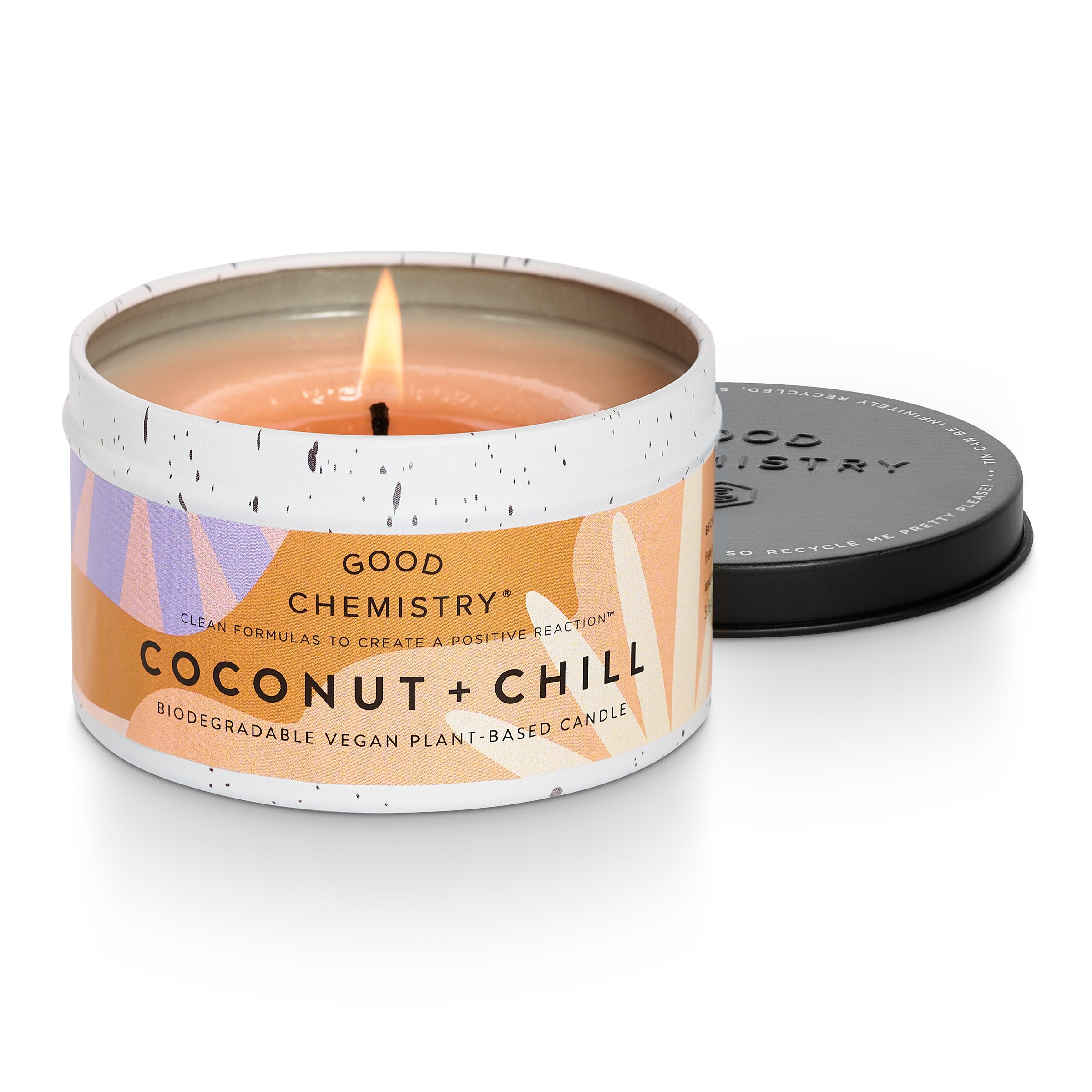 Coconut + Chill Recyclable Tin Candle