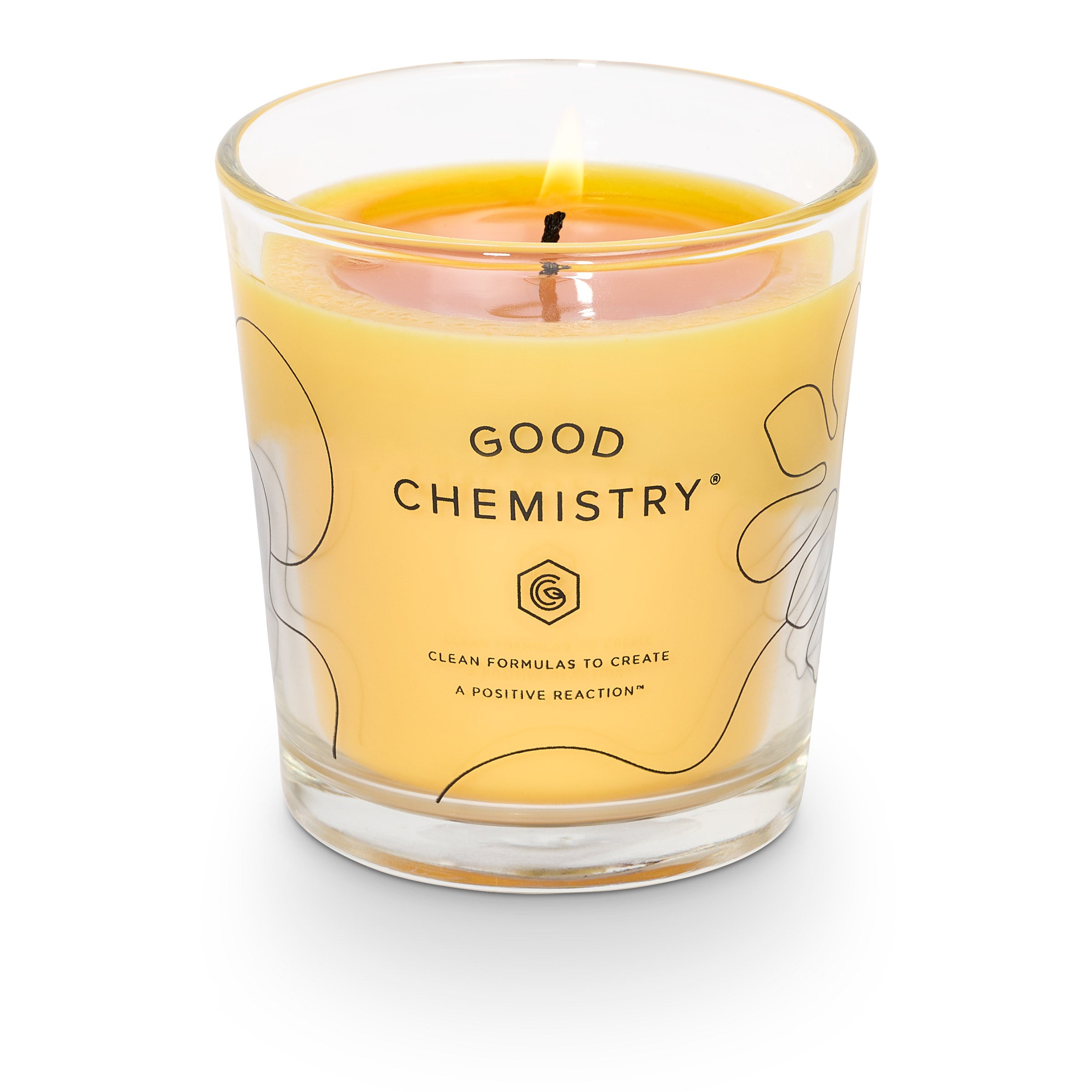Lime + Sunshine Reusable Glass Candle