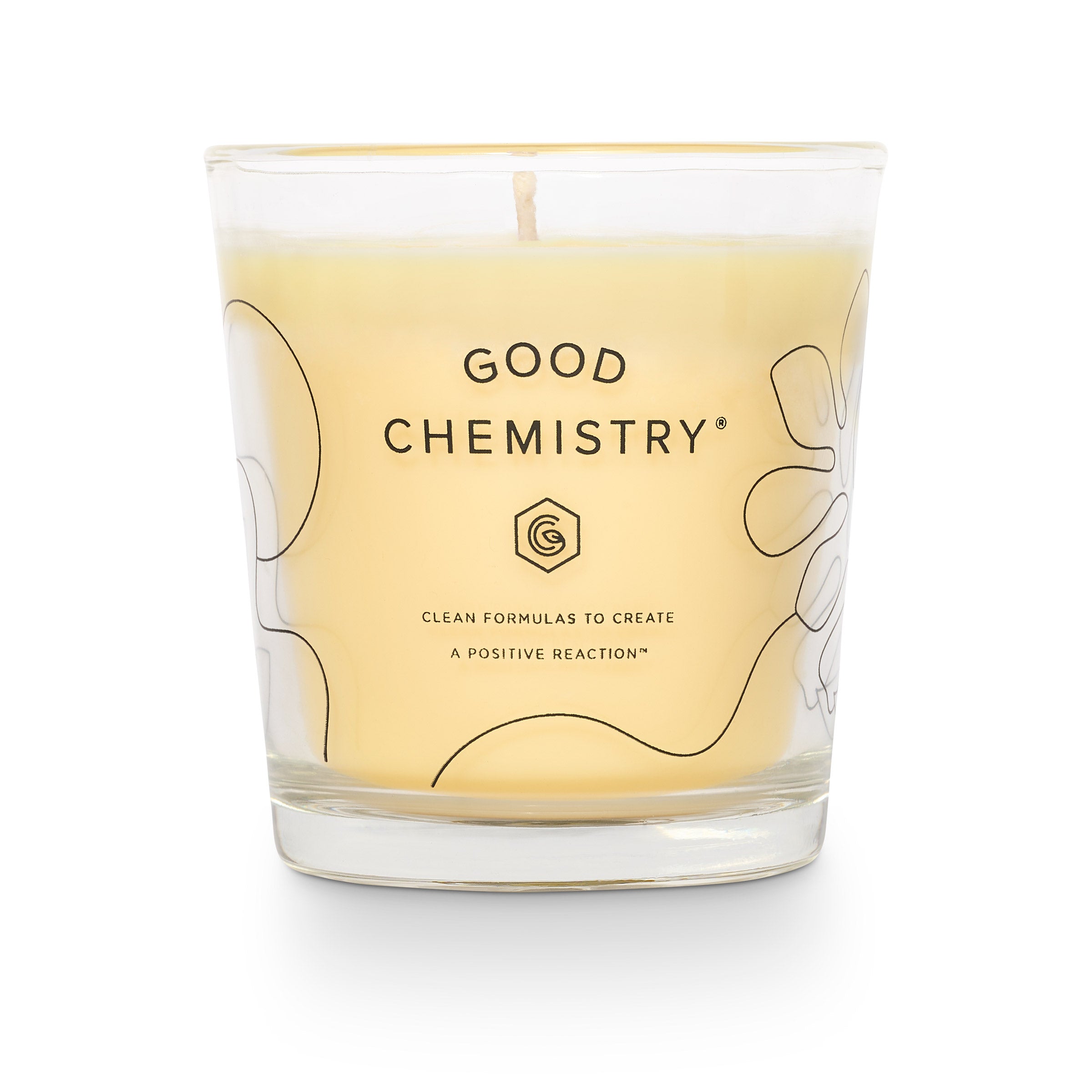 Lemon + Love Reusable Glass Candle