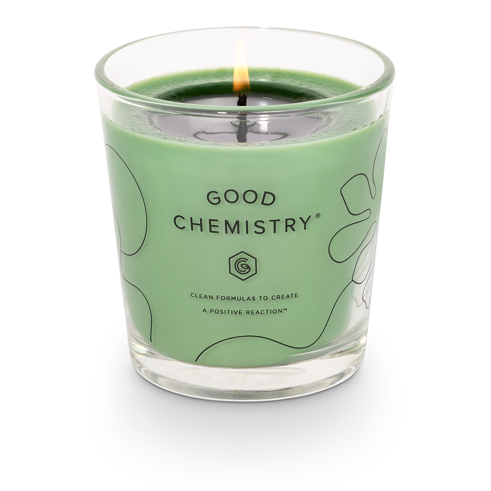 Sandalwood + Smile Reusable Glass Candle