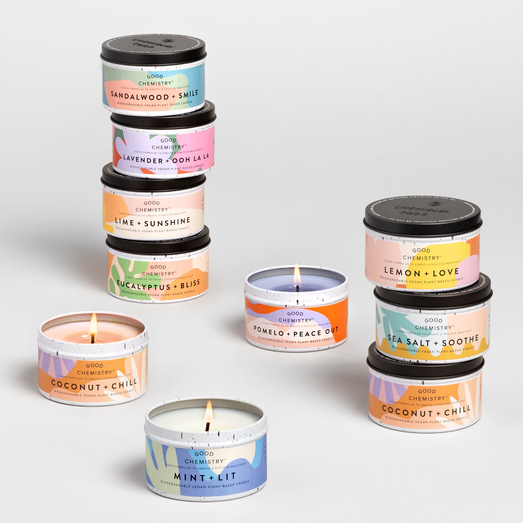 Coconut + Chill Recyclable Tin Candle