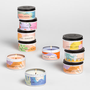 Mint + Lit Recyclable Tin Candle